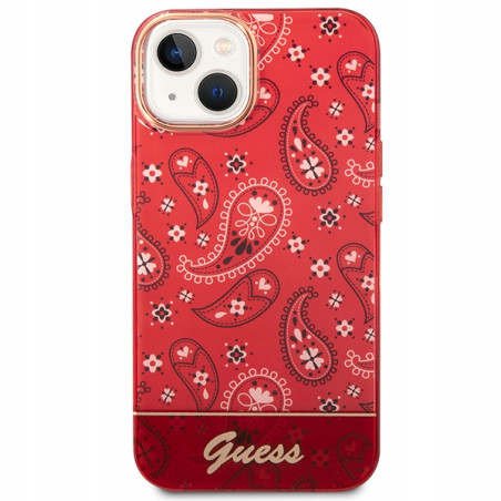 Guess hardcase Bandana Paisley tworzywo — etui do iPhone 14, czerwony