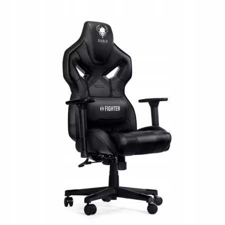 Fotel gamingowy Diablo Chairs X-Fighter czarny skóra sztuczna Normal S