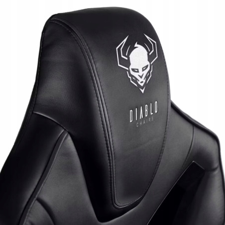 Fotel gamingowy Diablo Chairs X-Fighter czarny skóra sztuczna Normal S