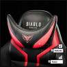 Fotel gamingowy Diablo X-Ray Normal Size czarno-czerwony