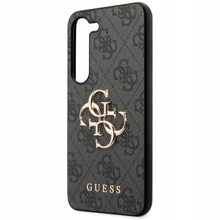 Guess hardcase Big Metal Logo — etui do Galaxy S24, czarne