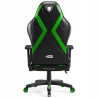 Fotel gamingowy Diablo Chairs X-Horn 2.0 czarno-zielony regulowany