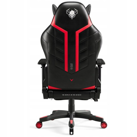 Fotel gamingowy Diablo X-One 2.0 czarno-czerwony skóra sztuczna rozkła