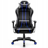 Fotel gamingowy Diablo Chairs X-One 2.0 czarno-niebieski skóra sztuczn