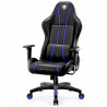 Fotel gamingowy Diablo Chairs X-One 2.0 czarno-niebieski skóra sztuczn