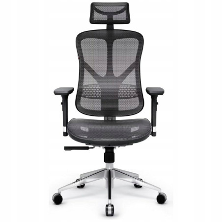 Fotel ergonomiczny Diablo Chairs V-Basic czarno-szary