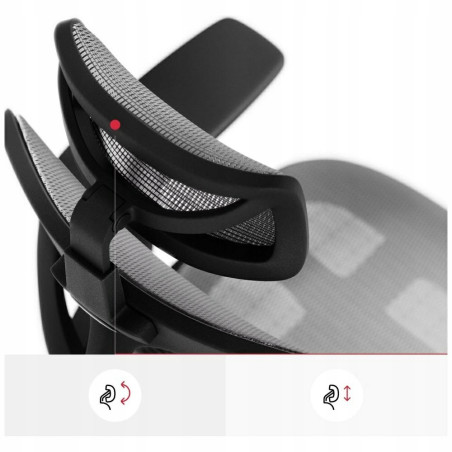Fotel ergonomiczny Diablo Chairs V-Basic czarno-szary