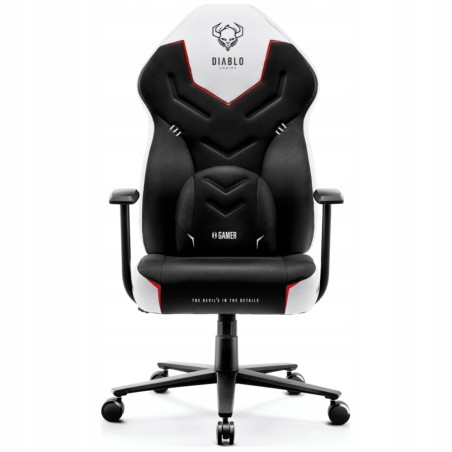 Fotel gamingowy Diablo Chairs X-Gamer 2.0 biały tkanina