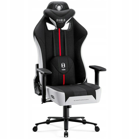 Fotel gamingowy Diablo Chairs X-Player 2.0 Normal Size biało-czarny