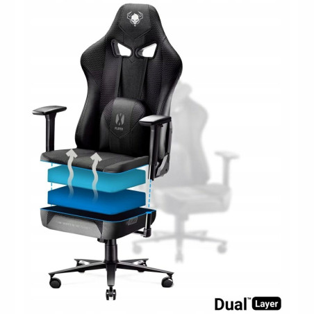 Fotel gamingowy Diablo Chairs X-Player 2.0 King Size czarny bujany