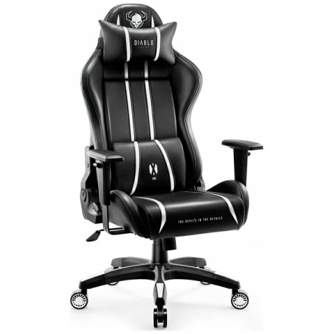 Fotel gamingowy Diablo Chairs X-One 2.0 Normal Size czarno-biały