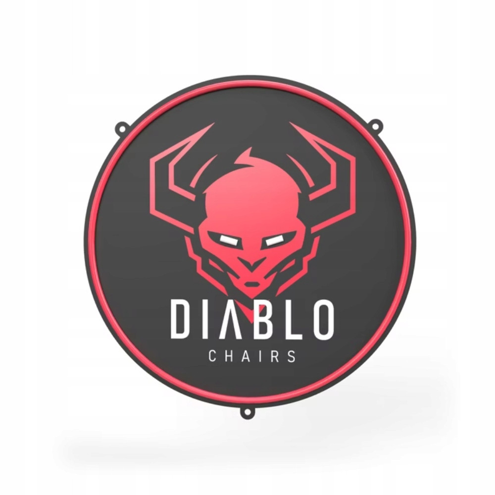 Neon LED do pokoju gamingowego czarny Diablo Chairs