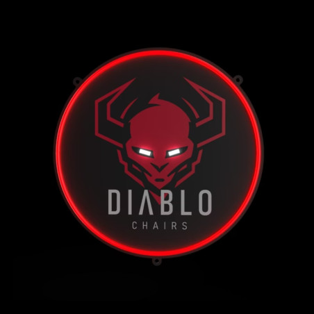 Neon LED do pokoju gamingowego czarny Diablo Chairs