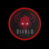 Neon LED do pokoju gamingowego czarny Diablo Chairs