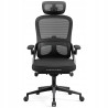 Fotel biurowy ergonomiczny czarny siatka obrotowy Diablo Chairs V-Ligh
