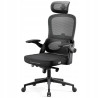 Fotel biurowy ergonomiczny czarny siatka obrotowy Diablo Chairs V-Ligh