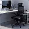 Fotel biurowy ergonomiczny czarny siatka obrotowy Diablo Chairs V-Ligh