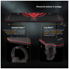 Biurko gamingowe X-Mate 1400 czarne prostokątne Diablo Chairs