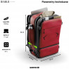 Plecak miejski próżniowy Backpack Air bordowy zamek Diablo Chairs
