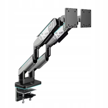 Uchwyt do 2 monitorów 35 cali VESA 75x75 szaro-czarny Diablo X-Arm