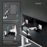 Diablo Uchwyt na monitory podwójny 35 RGB X-Arm Dual VESA 75x75 biało-