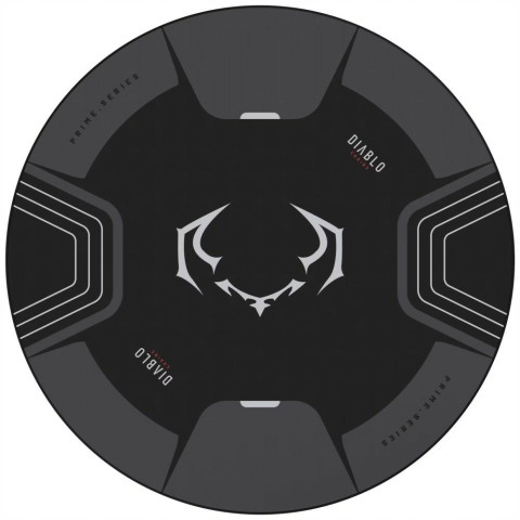 Mata pod fotel antypoślizgowa czarno-szara podłogowa Diablo Chairs