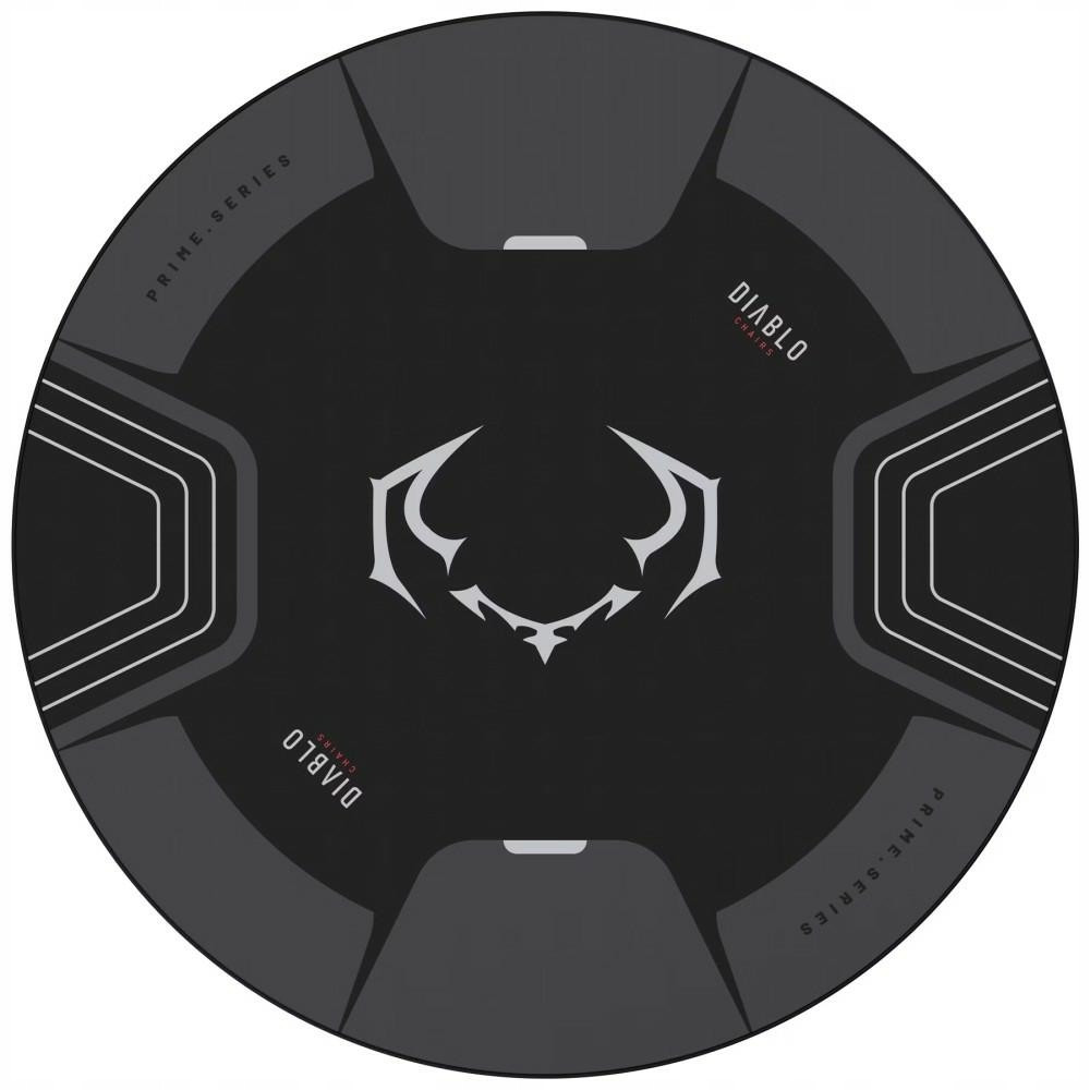 Mata pod fotel antypoślizgowa czarno-szara podłogowa Diablo Chairs