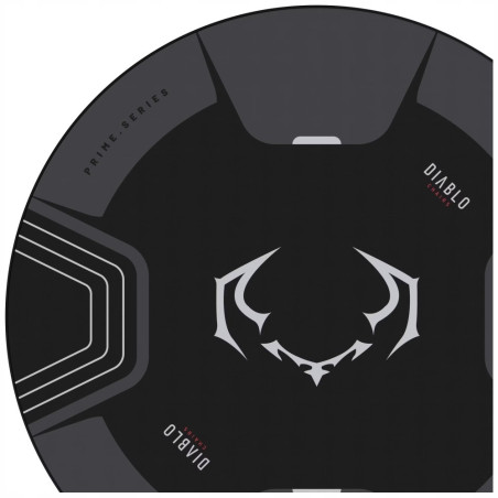 Mata pod fotel antypoślizgowa czarno-szara podłogowa Diablo Chairs