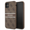 Guess 4G Stripe — etui do iPhone 11, brązowe
