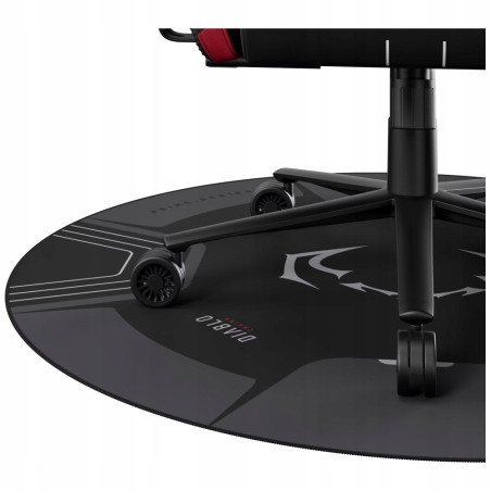 Mata pod fotel antypoślizgowa czarno-szara podłogowa Diablo Chairs