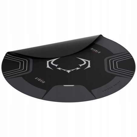 Mata pod fotel antypoślizgowa czarno-szara podłogowa Diablo Chairs