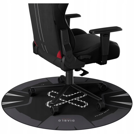 Mata pod fotel antypoślizgowa biała do podłogi Diablo Chairs