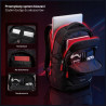 Plecak na laptopa Diablo Chairs Prime czarny wielofunkcyjny szkolny A4