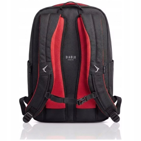 Plecak na laptopa szkolny z kieszonkami czarny Prime Diablo Chairs