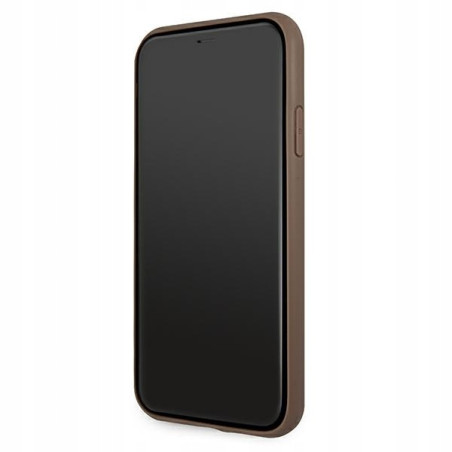 Guess 4G Stripe — etui do iPhone 11, brązowe