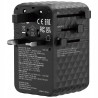 Adapter podróżny EU/UK/US GaN 170W 2xUSB-A 3xUSB-C PD czarny Verbatim