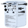 Adapter podróżny Verbatim EU/UK/US GaN 100W 2xUSB-C 1xUSB-A niebieski