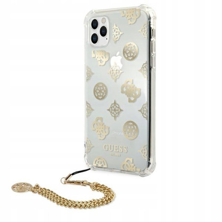 Guess hardcase Peony Chain Collection — etui do iPhone 11 Pro, złote