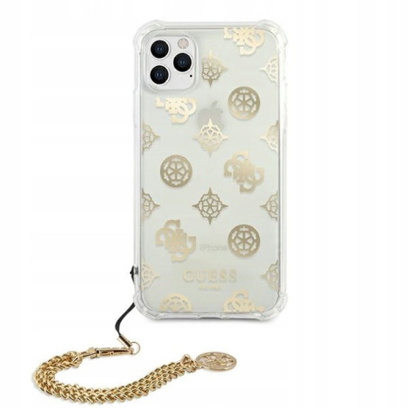 Guess hardcase Peony Chain Collection — etui do iPhone 11 Pro, złote