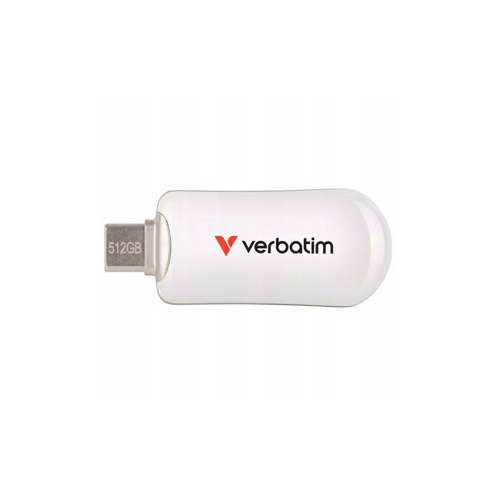 Pendrive Verbatim Plectra 512GB USB-C biały/white 30231