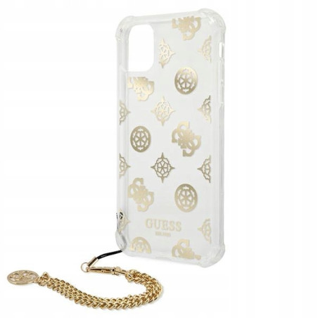 Guess hardcase Peony Chain Collection — etui do iPhone 11 Pro, złote