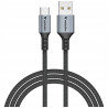 Kabel USB-C do USB-A 120cm czarny QC Sync Charge Verbatim przewód