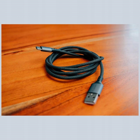 Kabel USB-C do USB-A 120cm czarny QC Sync Charge Verbatim przewód