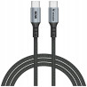 Kabel USB-C do USB-C Verbatim 60W 120cm QC PD czarny Sync Charge przew