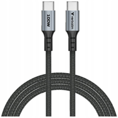 Kabel Verbatim Sync & Charge USB-C do USB-C 100W PD3.0/QC3.0 120cm cza