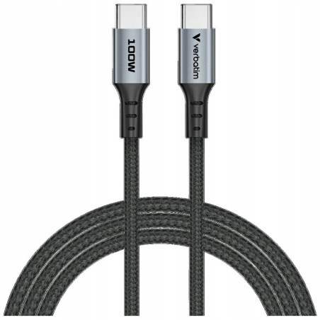 Kabel Verbatim Sync & Charge USB-C do USB-C 100W PD3.0/QC3.0 120cm cza