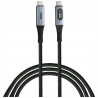Kabel USB-C do USB-C 100W wyświetlacz 120cm czarny Sync Charge Verbati