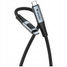 Kabel USB-C 240W z wyświetlaczem 120cm czarny Video Sync Charge Verbat