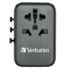 Ładowarka sieciowa 65W Verbatim GaN 2xUSB-A 2xUSB-C czarna Power Deliv