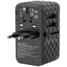 Adapter podróżny EU UK US GaN 100W 4xUSB Verbatim czarny Quick Charge